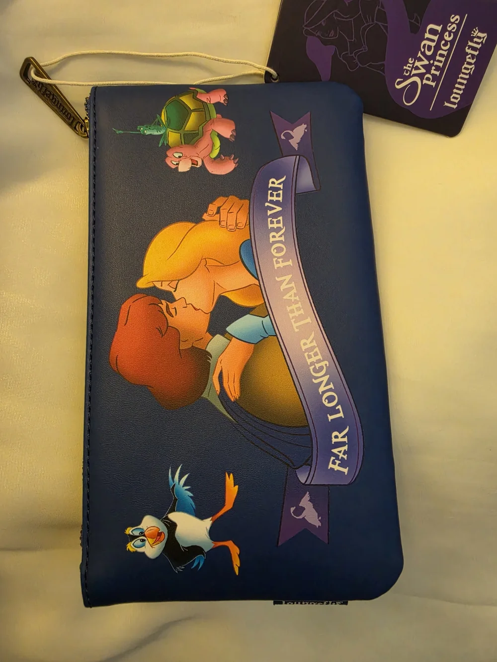 Loungefly The Swan Princess Moonlight Zippered Cosmetic Pouch Swan Moonlight
